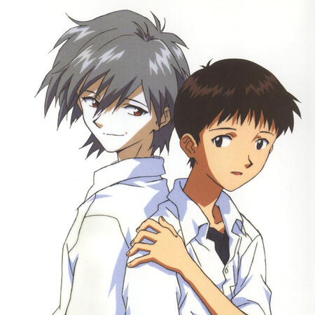 Kaworu and Shinji (Neon Genesis Evangelion)